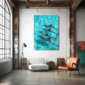 Four Dolphin Art