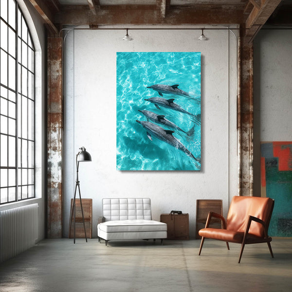 Four Dolphin Art