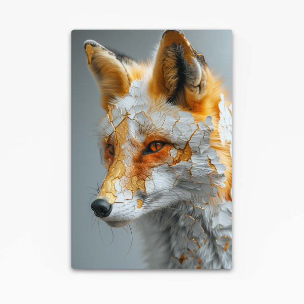 Fox Art in Golden Highlights | MusaArtGallery™