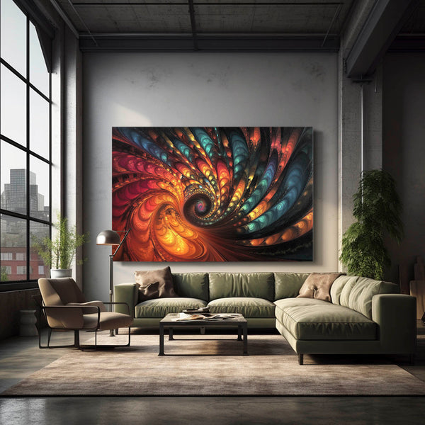 Fractal Swirl Cool Wall Art | MusaArtGallery™