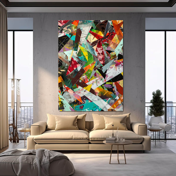 Fractured Colors Abstract Art | MusaArtGallery™