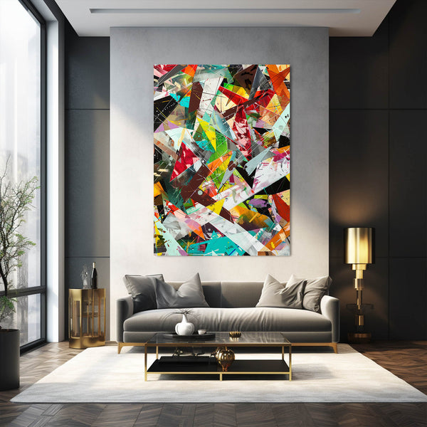 Fractured Colors Abstract Art | MusaArtGallery™