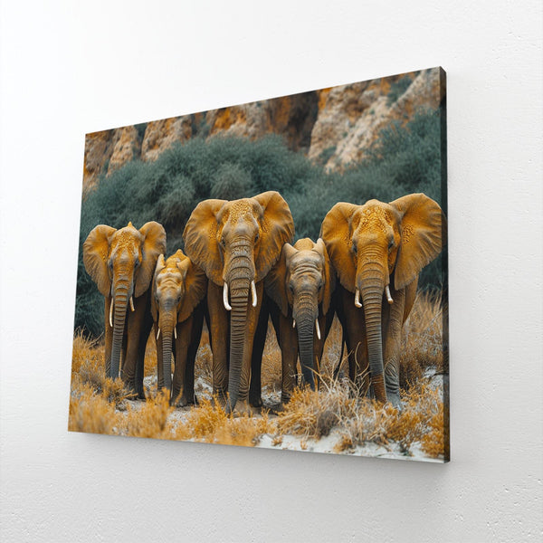 Framed Elephants Wall Art | MusaArtGallery™
