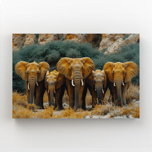 Framed Elephants Wall Art | MusaArtGallery™