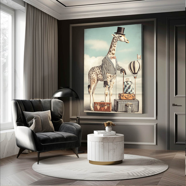 Framed Giraffe Wall Art