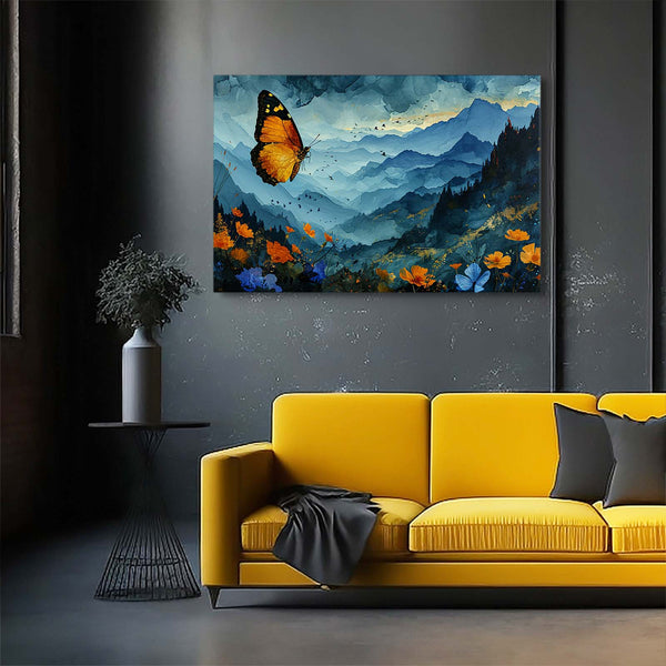 Mountain Butterfly Wall Art | MusaArtGallery™