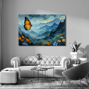 Mountain Butterfly Wall Art | MusaArtGallery™