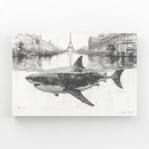 French Shark Wall Art
