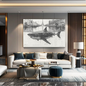 French Shark Wall Art