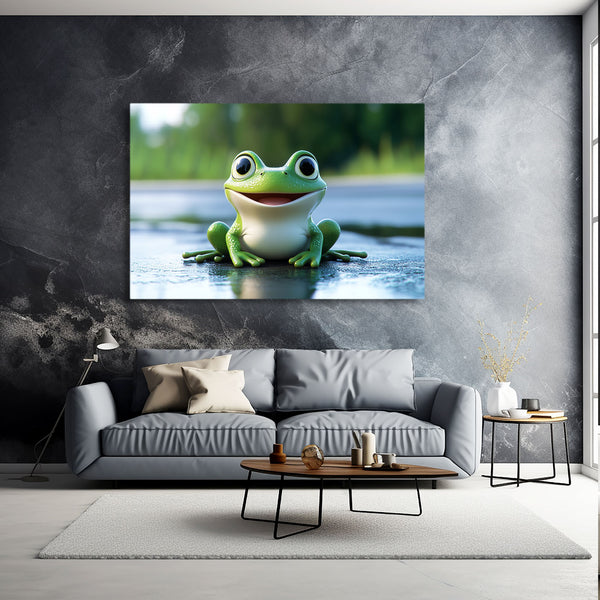Frog Art Green