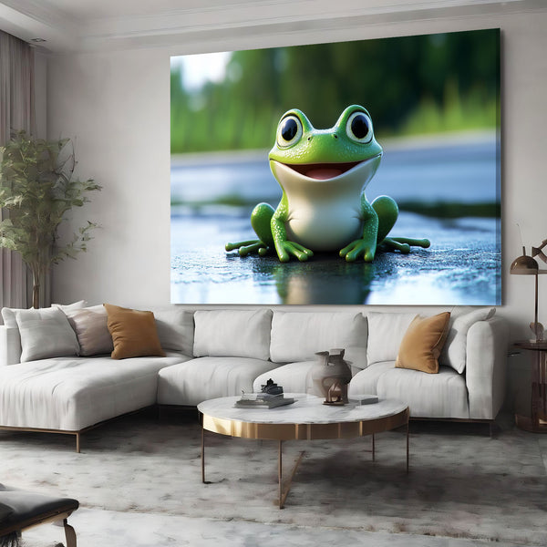 Frog Art Green