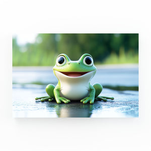 Frog Art Green
