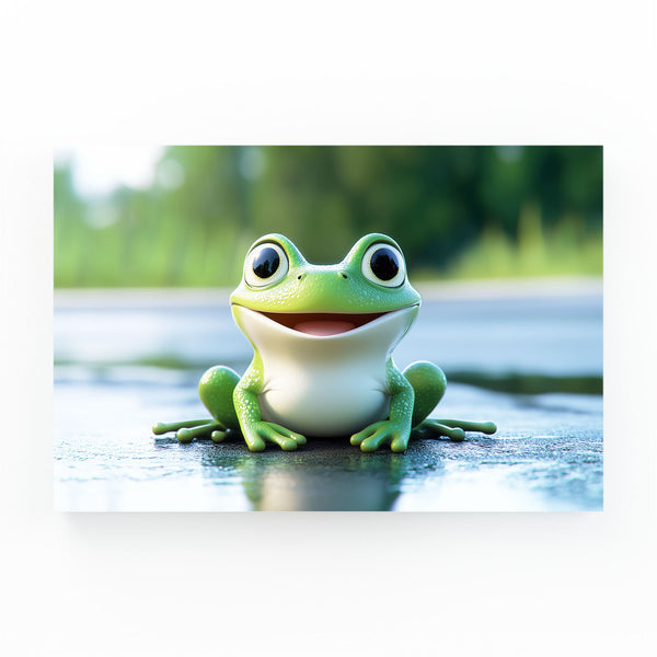 Frog Art Green