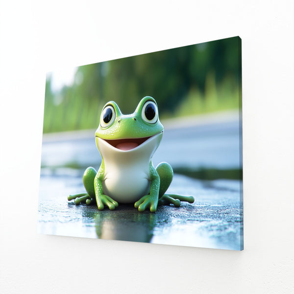 Frog Art Green