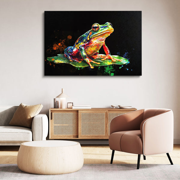 Frog Canvas Wall Art