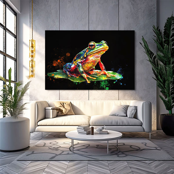Frog Canvas Wall Art