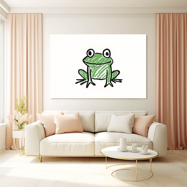 Frog Line Art
