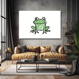 Frog Line Art