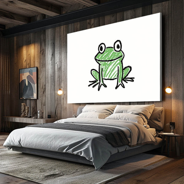 Frog Line Art