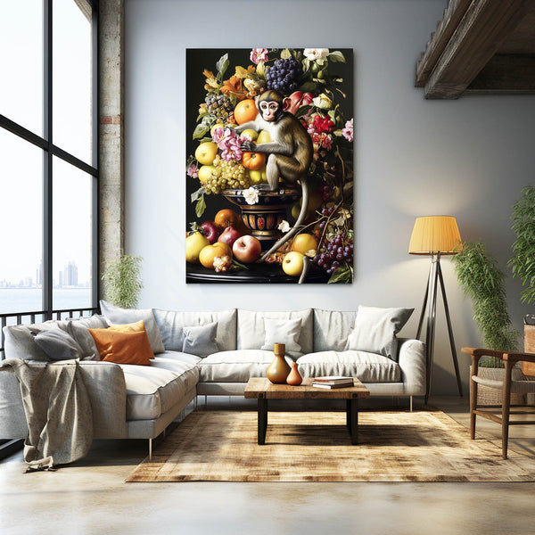 Fruits Monkey Art