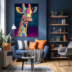 Funny Giraffe Canvas