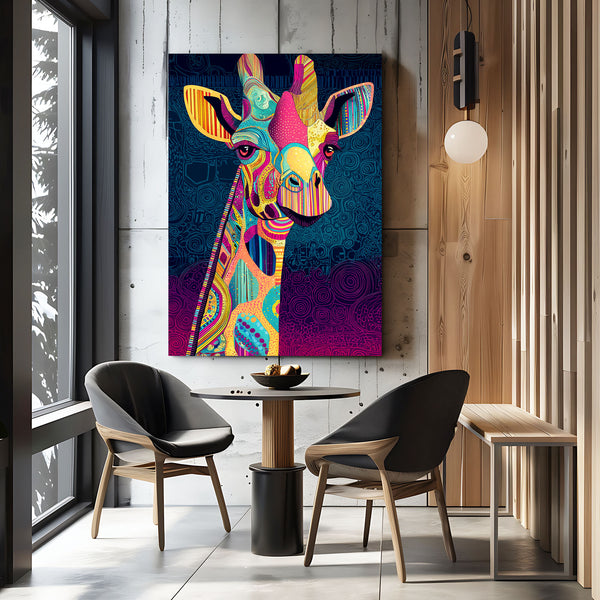 Funny Giraffe Canvas