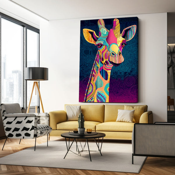 Funny Giraffe Canvas