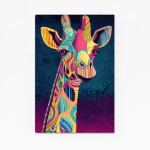 Funny Giraffe Canvas