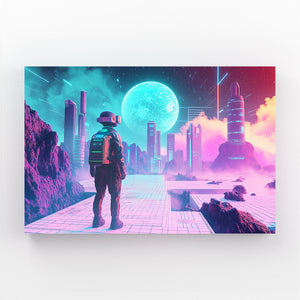 Futuristic Explorer Cyberpunk Art | MusaArtGallery™