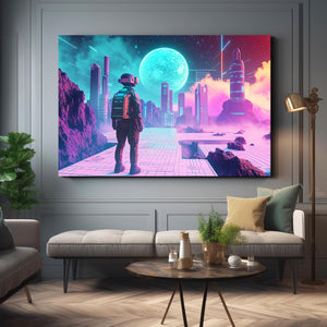 Futuristic Explorer Cyberpunk Art | MusaArtGallery™