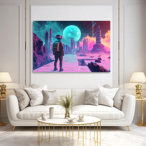 Futuristic Explorer Cyberpunk Art | MusaArtGallery™