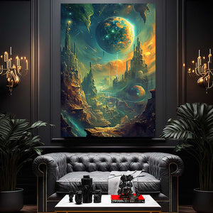 Futuristic Trippy Wall Art