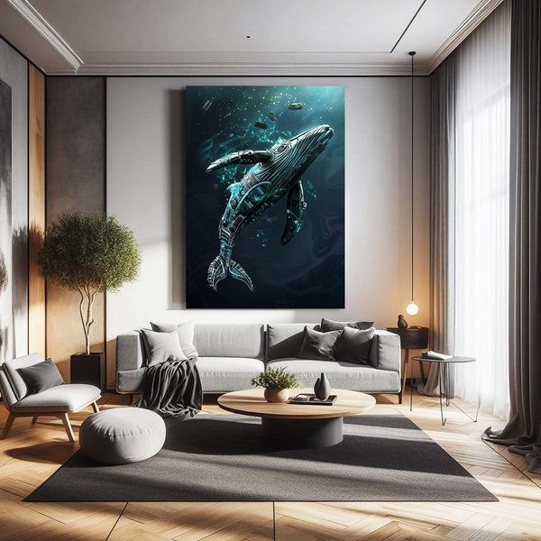 Futuristic Whale Art | MusaArtGallery™