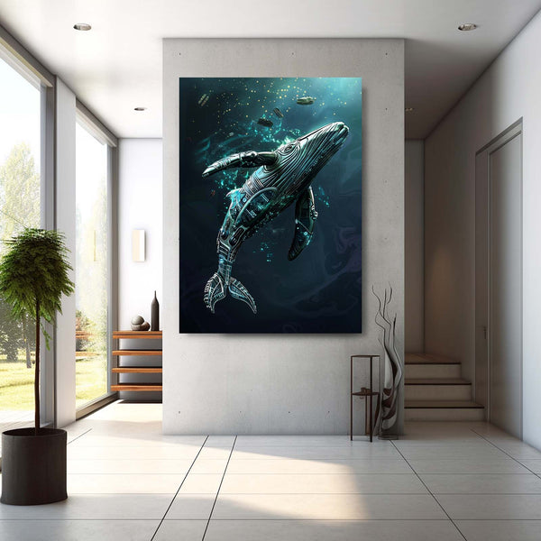 Futuristic Whale Art | MusaArtGallery™