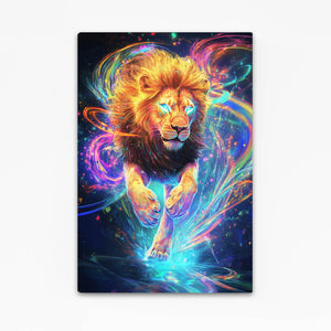 Galactic Charge Lion Wall Art | MusaArtGallery™