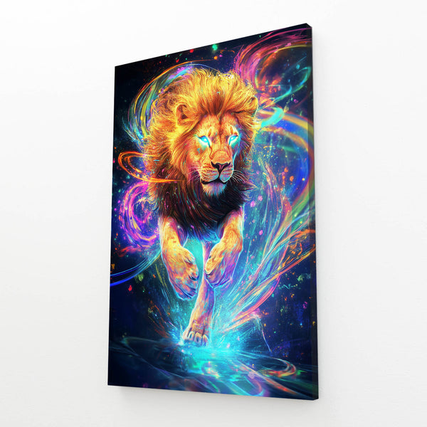 Galactic Charge Lion Wall Art | MusaArtGallery™