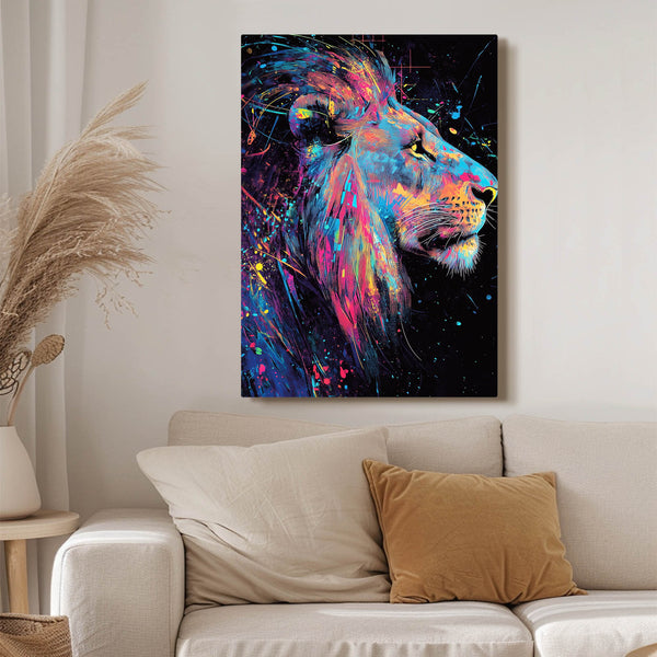 Galactic Lion Essence Wall Art | MusaArtGallery™