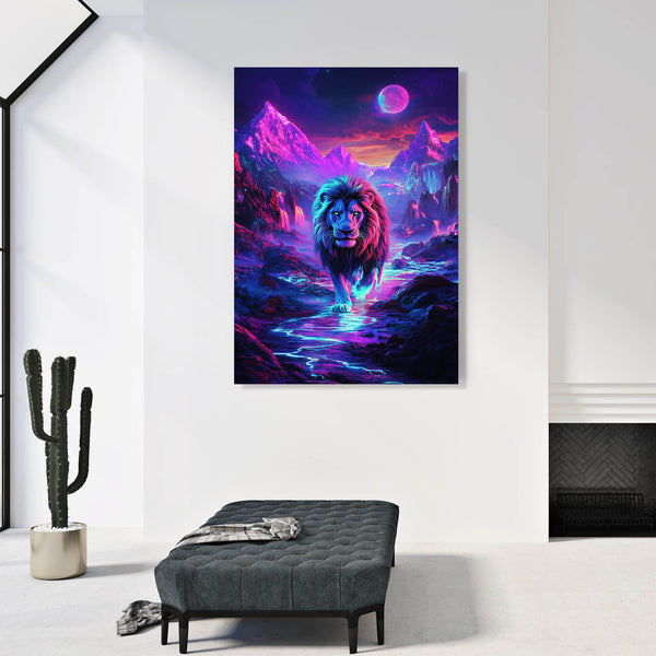 Galactic Lion Wall Art | MusaArtGallery™