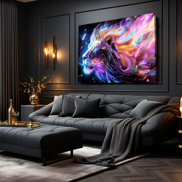 Galactic Majesty Lion Wall Art | MusaArtGallery™