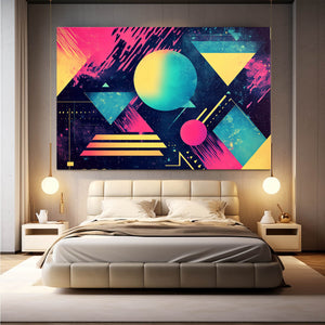 Galactic Shapes Cyberpunk Art | MusaArtGallery™