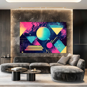Galactic Shapes Cyberpunk Art | MusaArtGallery™