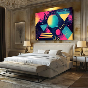 Galactic Shapes Cyberpunk Art | MusaArtGallery™