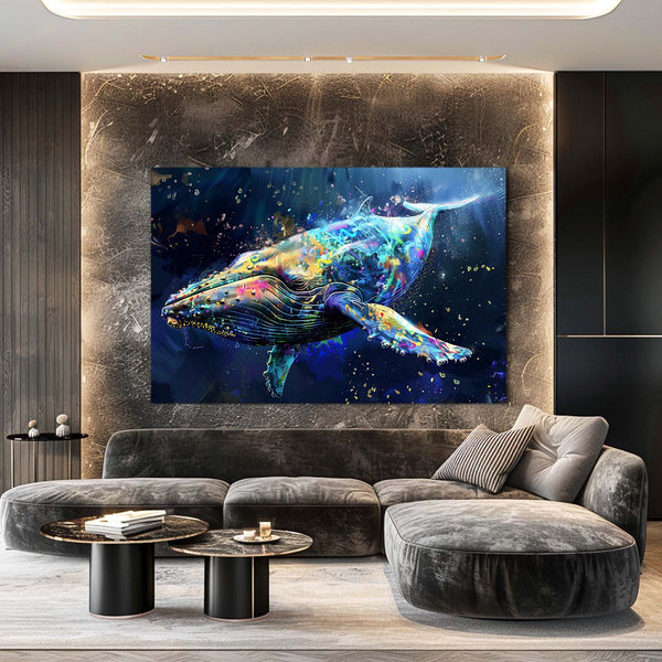 Galaxy Splash Whale Art | MusaArtGallery™