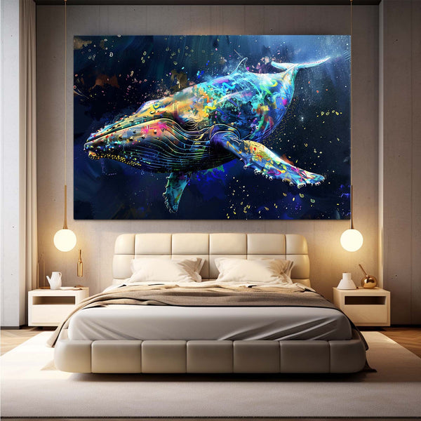 Galaxy Splash Whale Art | MusaArtGallery™