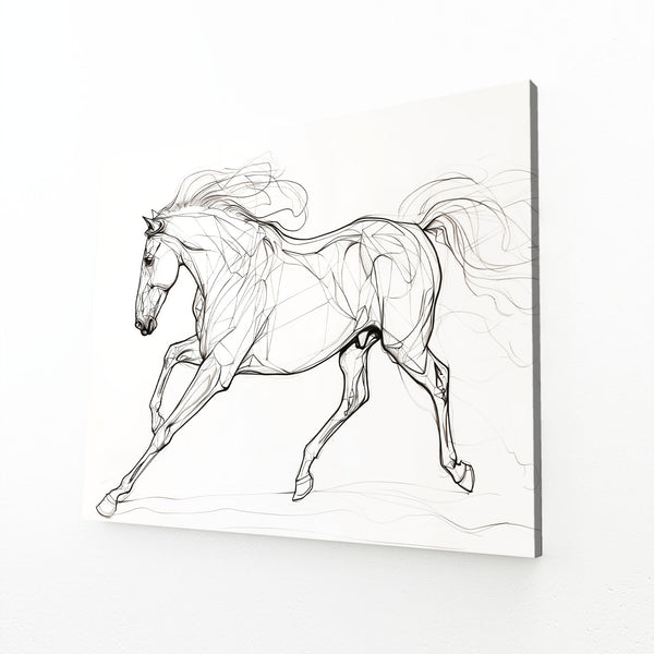 Galloping Horse Line Art | MusaArtGallery™