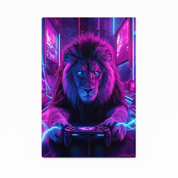 Gamer Lion Wall Art | MusaArtGallery™