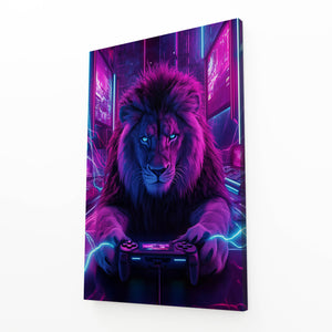 Gamer Lion Wall Art | MusaArtGallery™