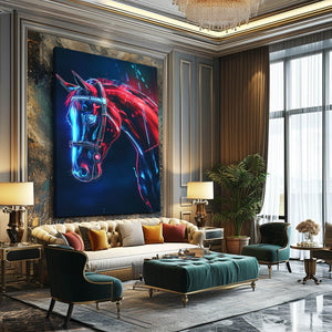 Gaming Room Horse Art