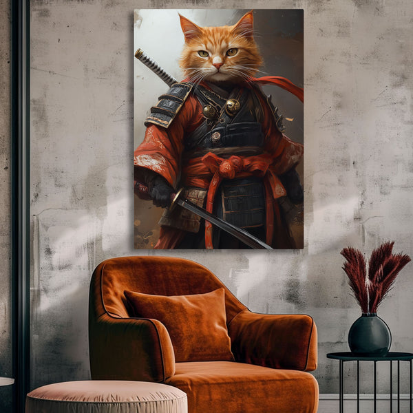 Gato Samurai Art