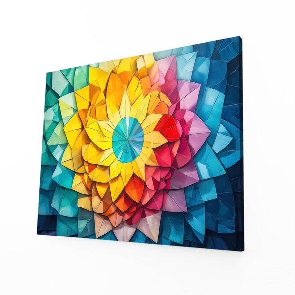 Geometric Bloom Flower Art | MusaArtGallery™